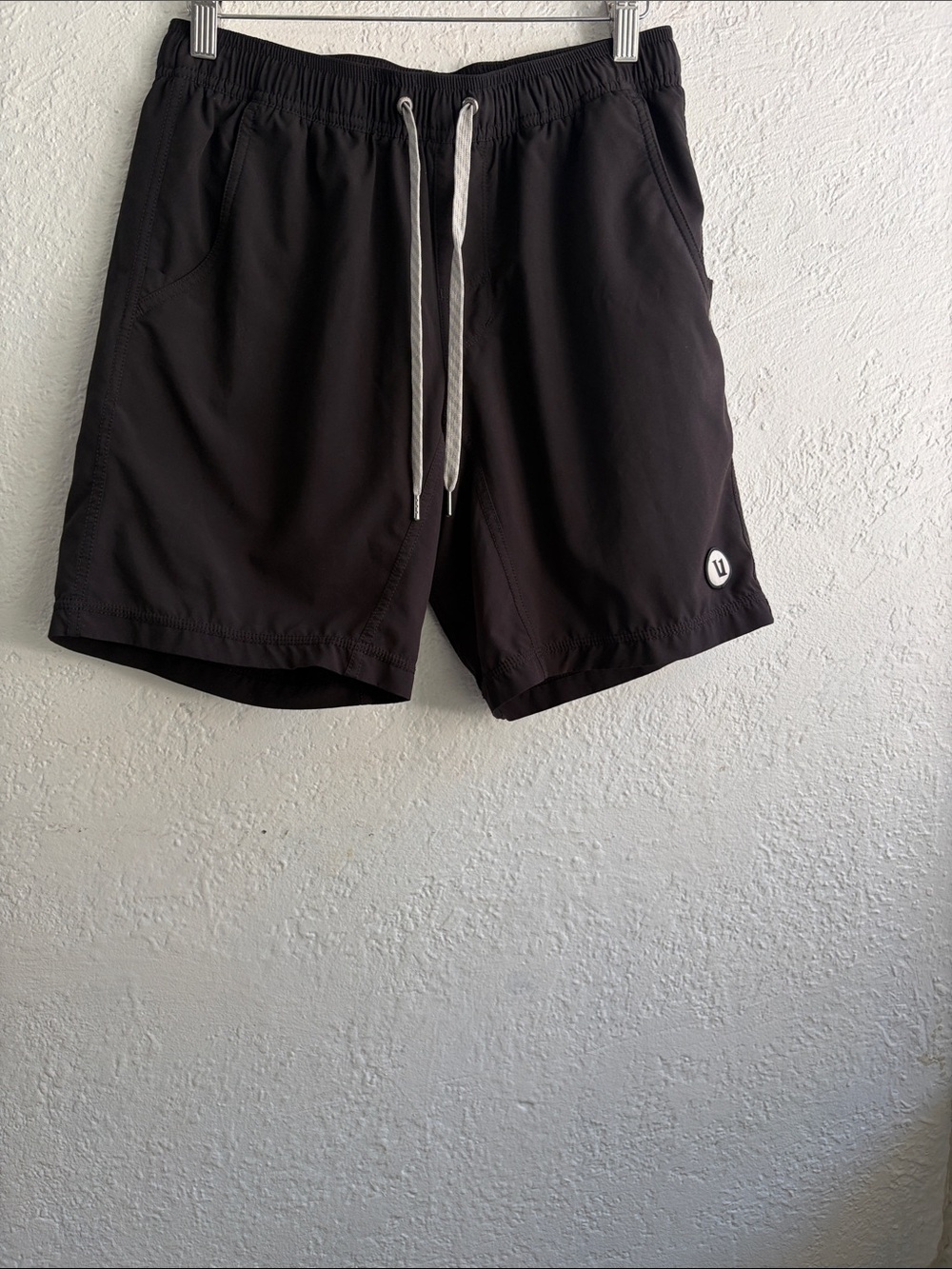 Vuori Men's Black Athletic Drawstring Shorts
